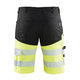 BLÅKLÄDER Highvis shortsit stretch musta/huomiokeltainen